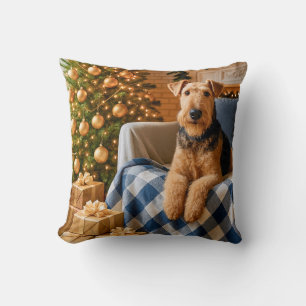 Airedale Terrier Vakantie Kussen