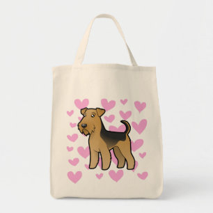 Airedale Terrier/Welsh Terrier Love Tote Bag