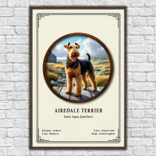 Airedale Terrier Zoölogische Serie Poster