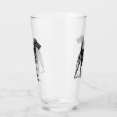 Airedale-terriërgravure Glas (Links)