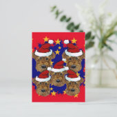 AIREDALE TERRIERS BRIEFKAART (Staand voorkant)