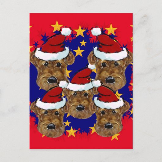 AIREDALE TERRIERS BRIEFKAART (Voorkant)