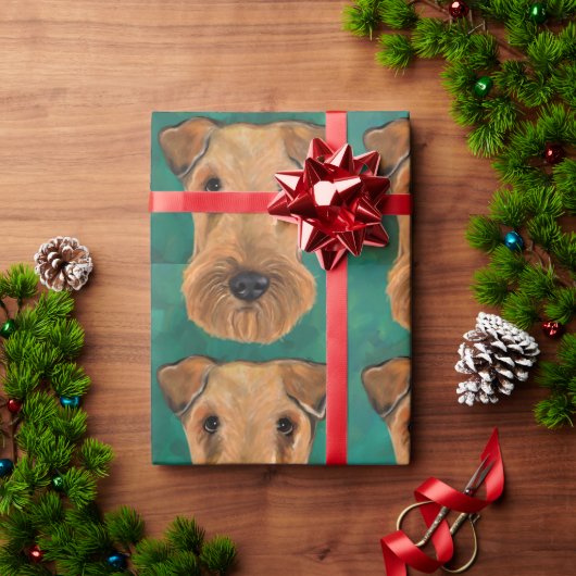 Airedale Terriers Cadeaupapier (Feestdagen Geschenken)