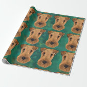 Airedale Terriers Cadeaupapier (Uitgerold)