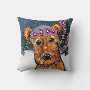 Airedale Terriërs Kussen