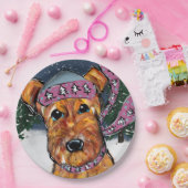 Airedale Terriers Papieren Bordje (Feest)