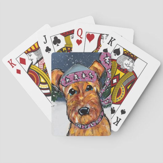 Airedale Terriers Pokerkaarten (Achterkant)