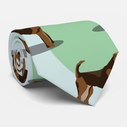 Airedale Terriers Stropdas (Opgerold)