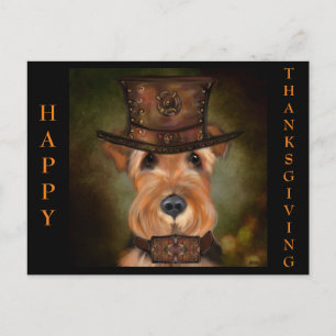 AIREDALE THANKSGIVING FEESTDAGENKAART