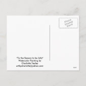 Airedale Tis het Seson kunst briefkaart (Achterkant)