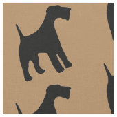 Airedale Tissu de chien de Terrier (Fermer)