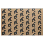 Airedale Tissu de chien de Terrier (Fat Quarter)