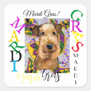 AIREDALE VIERKANTE STICKER