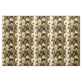 Airedales Patterned fabric Stof