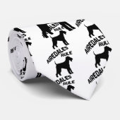 Airedales Rule Stropdas (Opgerold)