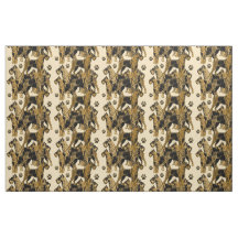 Airedales Tissu à motifs