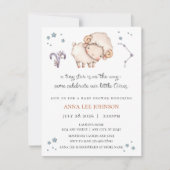 Aires Zodiac Baby Shower Invitation (Devant)