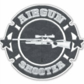 Airgun-schutter Sticker (Voorkant)