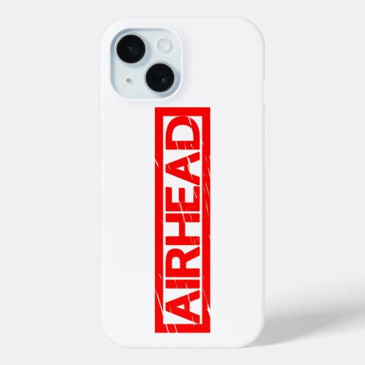 Airhead Stamp Case-Mate iPhone Case (Achterkant)