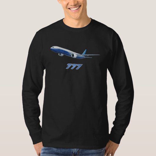 Airline Jet 777 Plane Airliner Jumbojet T-shirt (Voorkant)