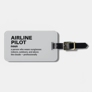 Airline Pilot Definition Travel Label Bagagelabel