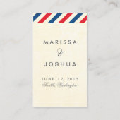 Airmail Escort Card-Label Plaatskaartje (Achterkant)