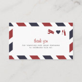 Airmail Escort Card Plaatskaartje (Achterkant)