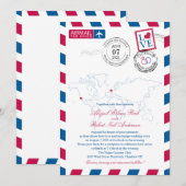 Airmail Heart Verenigd Koninkrijk en Californië Ve Kaart (Voorkant / Achterkant)