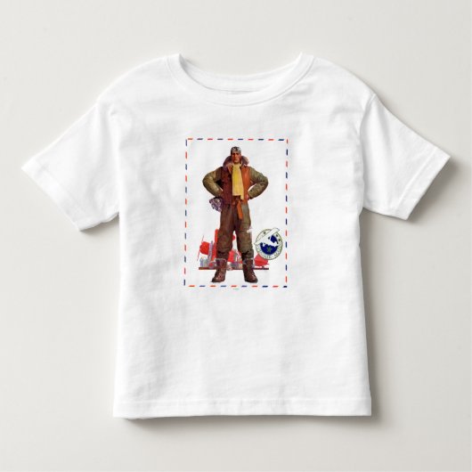 Airmail Pilot Kinder Shirts (Voorkant)
