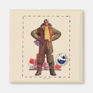 Airmail Pilot Magneet