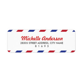 Airmail Return Address Labels