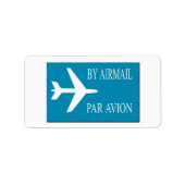 Airmail sticker, effect etiket (Voorkant)
