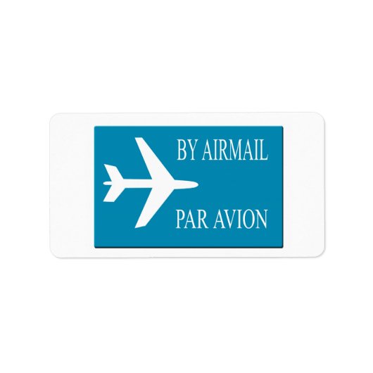 Airmail sticker, effect etiket (Voorkant)