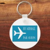 Airmail sticker, effect sleutelhanger (Voorkant)