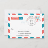 Airmail Wedding RSVP (Voorkant)