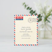 Airmail Wedding Save the Date (Staand voorkant)