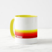 airn Terrier met Stripes Mok (Voorkant links)