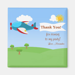 Airplane Banner Boy Dank u Magnet Magneet
