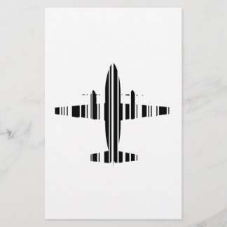 AIRPLANE BAR CODE Jetstream Barcode Patroonontwerp
