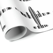 AIRPLANE BAR CODE Jetstream Barcode Patroonontwerp Cadeaupapier (Rol Hoek)