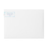 Airplane Boy Baptism Birthday Party Return Address (Voorkant)