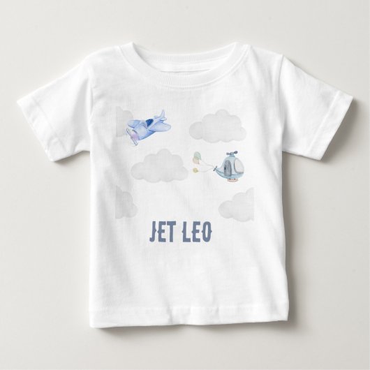 Airplane Boy Personalized T-Shirt for Kind (Voorkant)