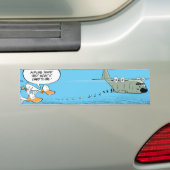 Airplane Food Joke Bumpersticker (Op auto)