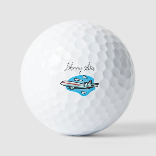  Airplane Golf Balls Golfballen (Voorkant)