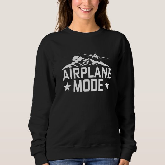 Airplane Mode Pilot Airplane Plane Aviation  22 Trui (Voorkant)