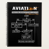 Airplane Pilot Funny Pilot Troubleshooter Planner (Voorkant)