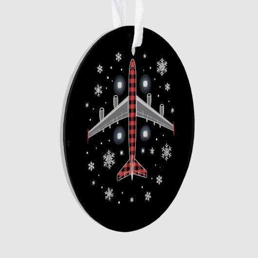 Airplane Plaid Christmas Pilot (devant)