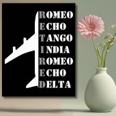 Airplane Retired Nato Phonetic Alphabet Aviation Poster