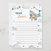 Airplane Time Capsule Note Kaart (Voorkant)