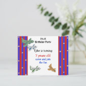 Airplanes Birthday Invitation Kaart (Staand voorkant)